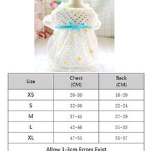 Load image into Gallery viewer, Yellow Pleated Summer Dress For Dogs Yellow Lace High Collar Dog Clothes Big Bowknot Tutu Dress For Ladies 2020 Pet Apparel 9562