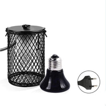 Load image into Gallery viewer, Pet Heated Lamp Scald Proof Ceramic Heating Lamp Set With Safety Cage Emitter Heat Lamp Pet Supplies Chickens Reptile Lamp
