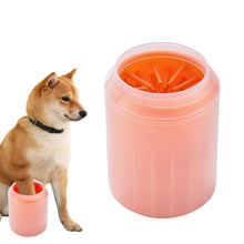 Load image into Gallery viewer, Dog Paw Cleaner Cup Soft Silicone Combs Portable Outdoor Pet Foot Washer Cup Paw Clean Brush Quickly Wash Foot Cleaning Bucket
