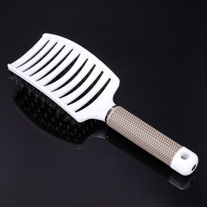 7 Colors Hair Scalp Massage Comb Bristle Nylon Brushy Hairbrush Wet Curly Detangle Hair Brush Anti-breakage Demelante Brush