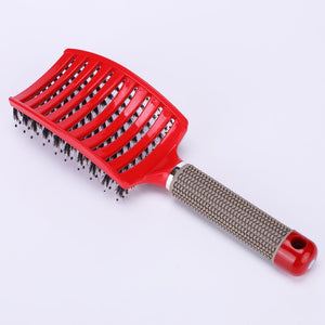 7 Colors Hair Scalp Massage Comb Bristle Nylon Brushy Hairbrush Wet Curly Detangle Hair Brush Anti-breakage Demelante Brush