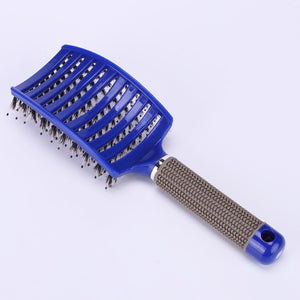 7 Colors Hair Scalp Massage Comb Bristle Nylon Brushy Hairbrush Wet Curly Detangle Hair Brush Anti-breakage Demelante Brush