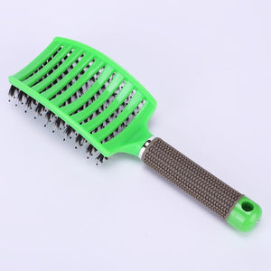 7 Colors Hair Scalp Massage Comb Bristle Nylon Brushy Hairbrush Wet Curly Detangle Hair Brush Anti-breakage Demelante Brush