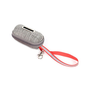 Portable Pet Dog Poop Bag Dispenser Pick-Up Bags Holder With Rope Cleaning Waste Garbage Box